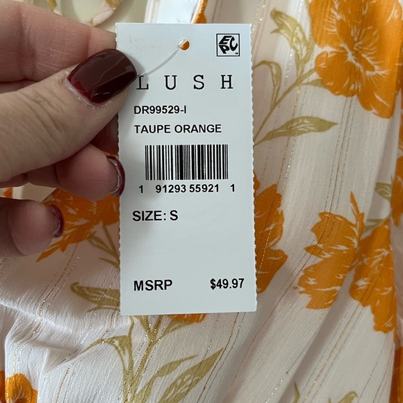 NWT Lush Brand Poly Vibrant Dress Women’s Size Small - Picture 4 of 16